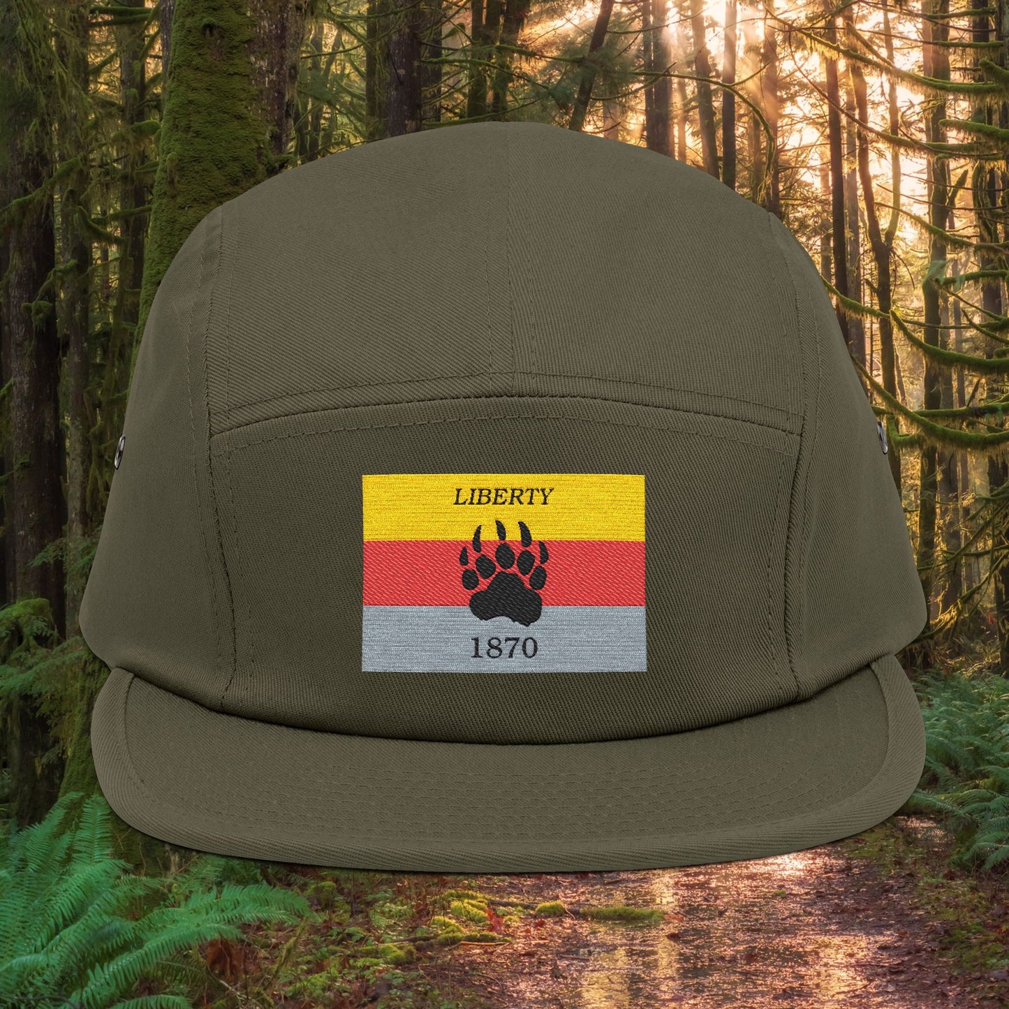Liberty Flag - Embroidered 5 Panel Outdoor Cap