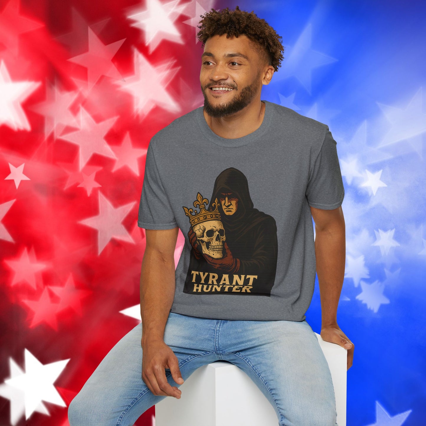 "Tyrant Hunter" - Bold Graphic Unisex Softstyle Tee