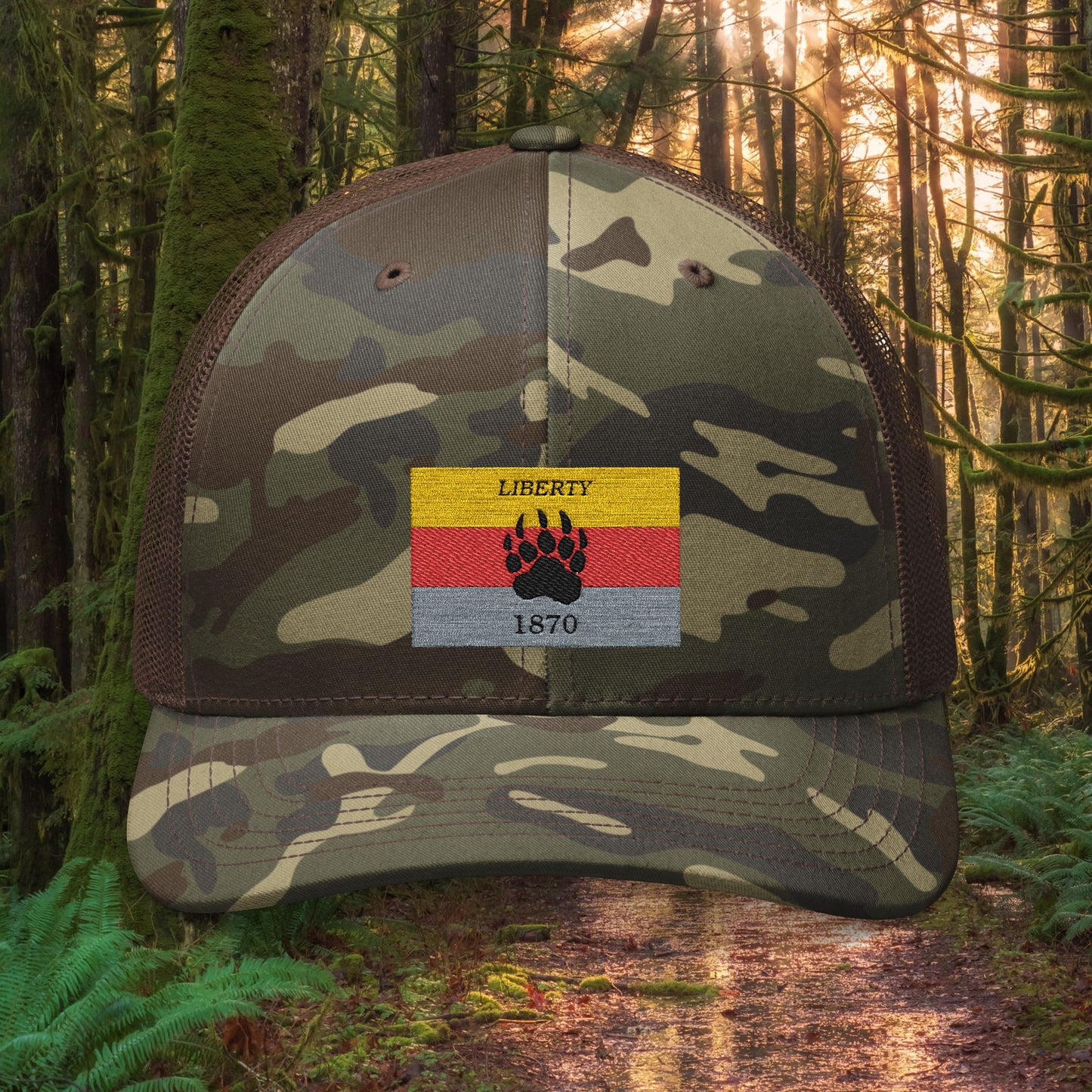 Liberty 1870 Pineland - Camouflage Embroidered Adventure Cap