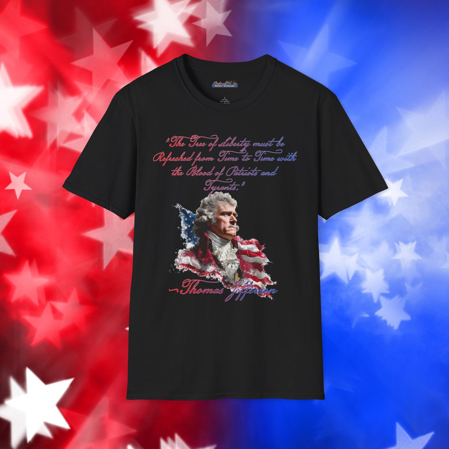 Thomas Jefferson Style 1 - Independence Day - Softstyle Unisex T-Shirt