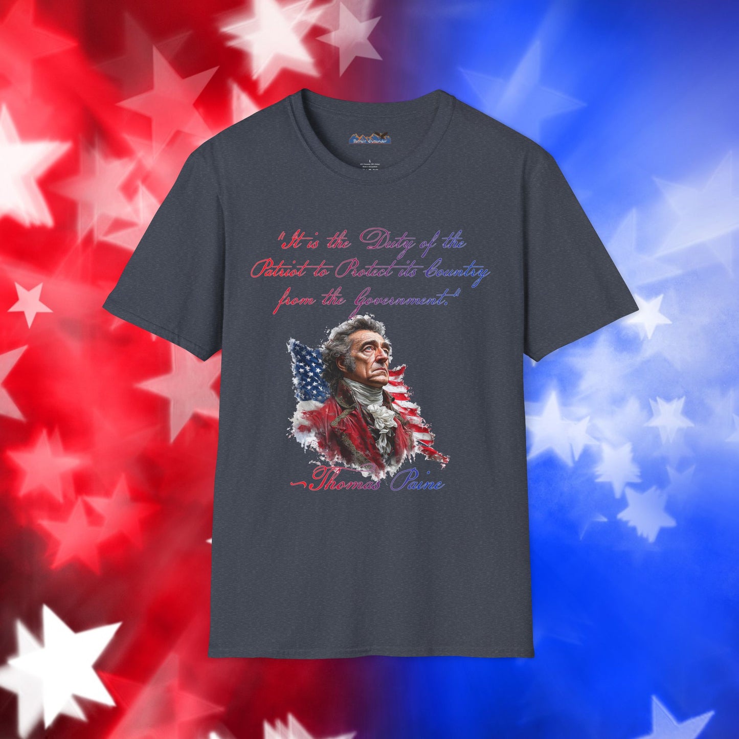 Thomas Paine Style 1 - Independence Day - Softstyle Unisex T-Shirt