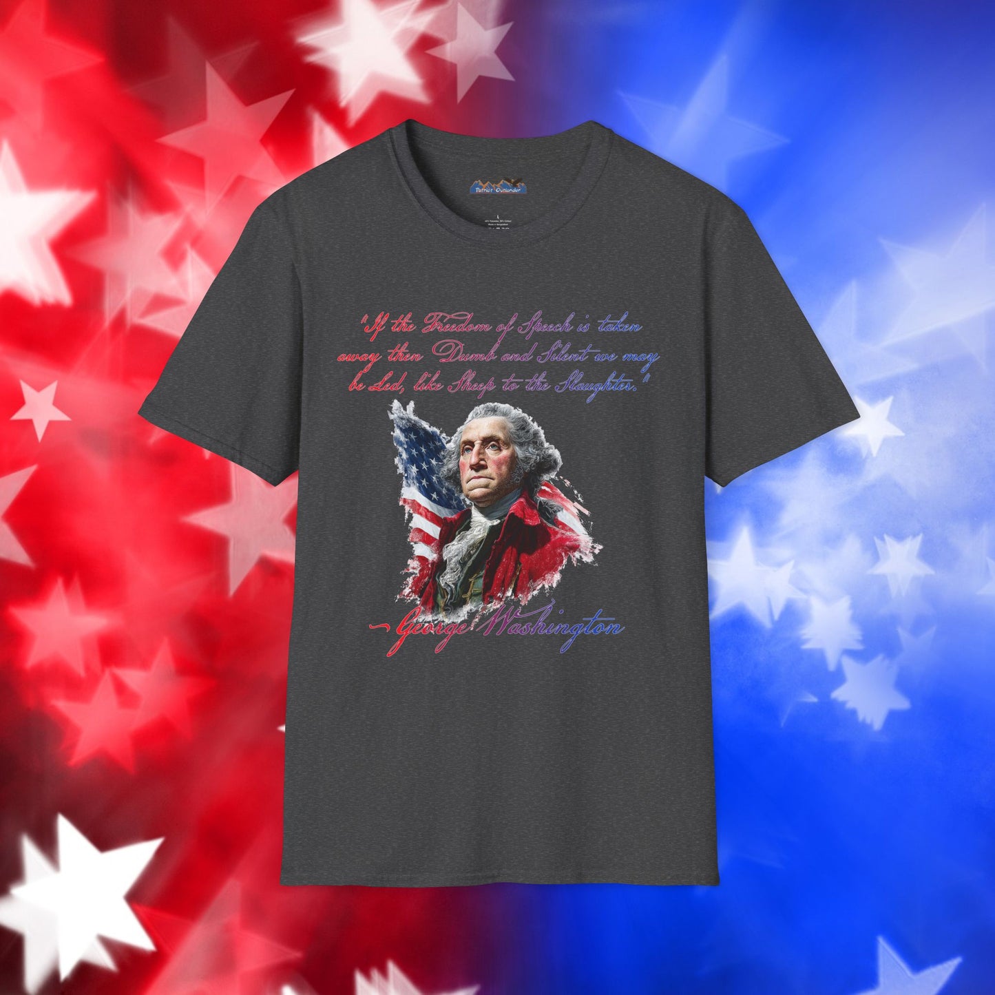 George Washington Style 1 - Independence Day - Softstyle Unisex T-Shirt
