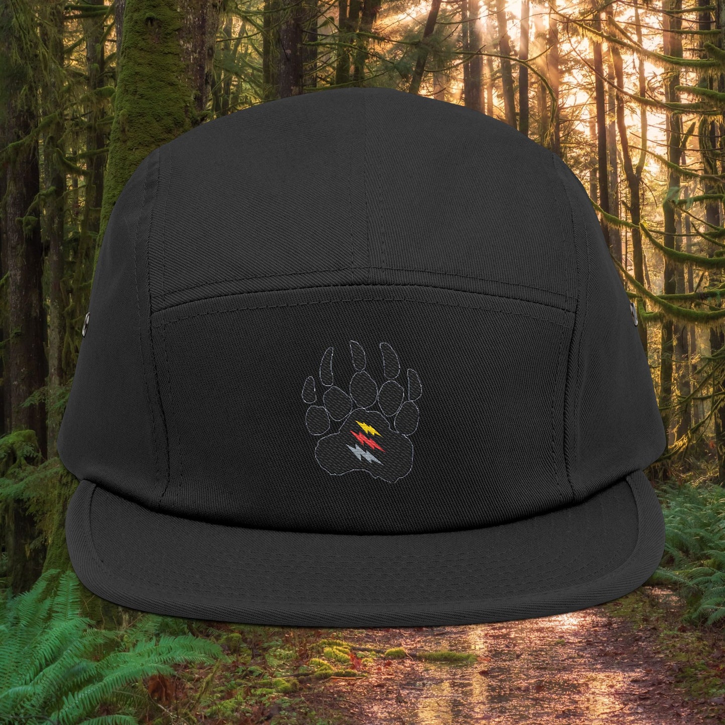 Pineland Bear Claw - Embroidered 5 Panel Cap