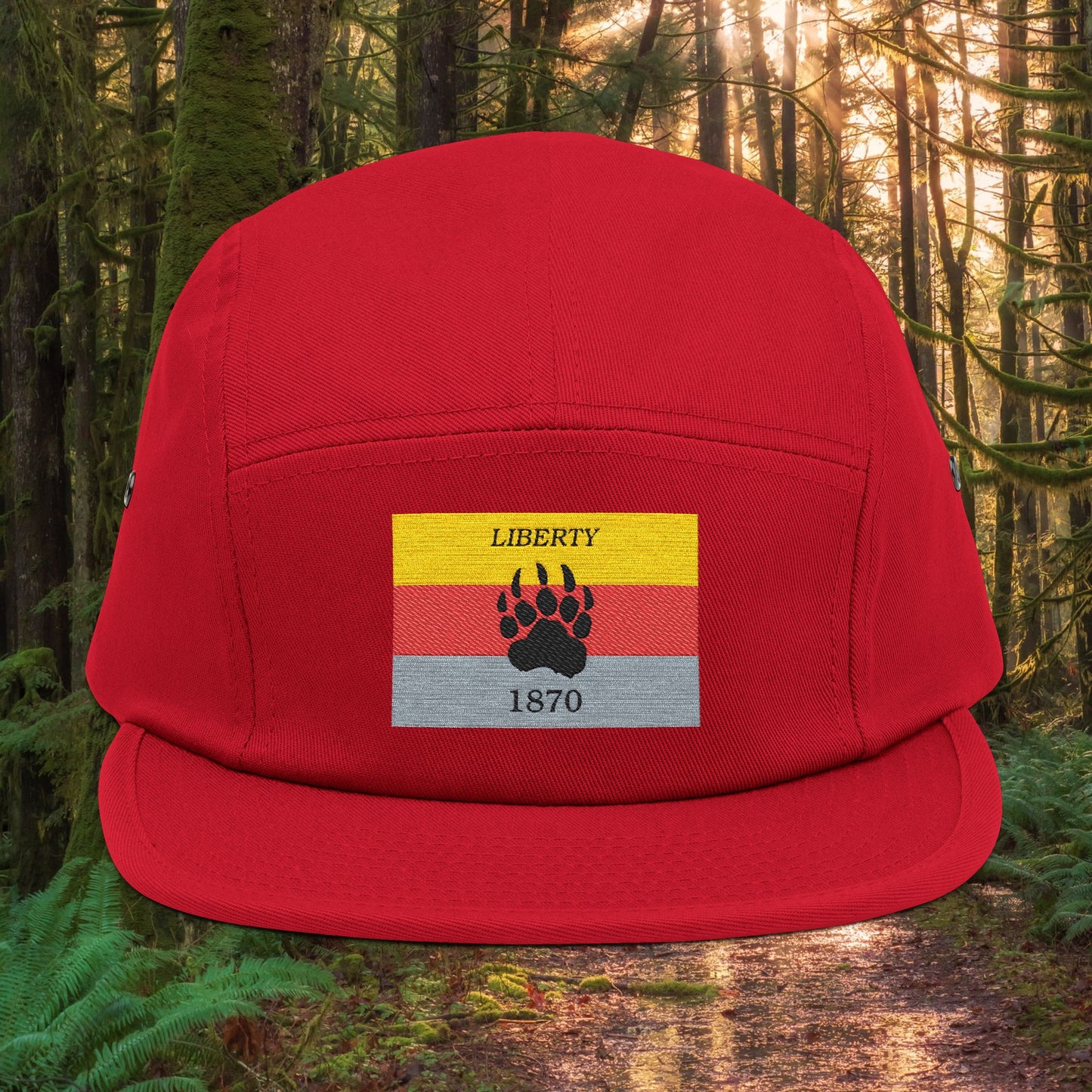 Liberty Flag - Embroidered 5 Panel Outdoor Cap