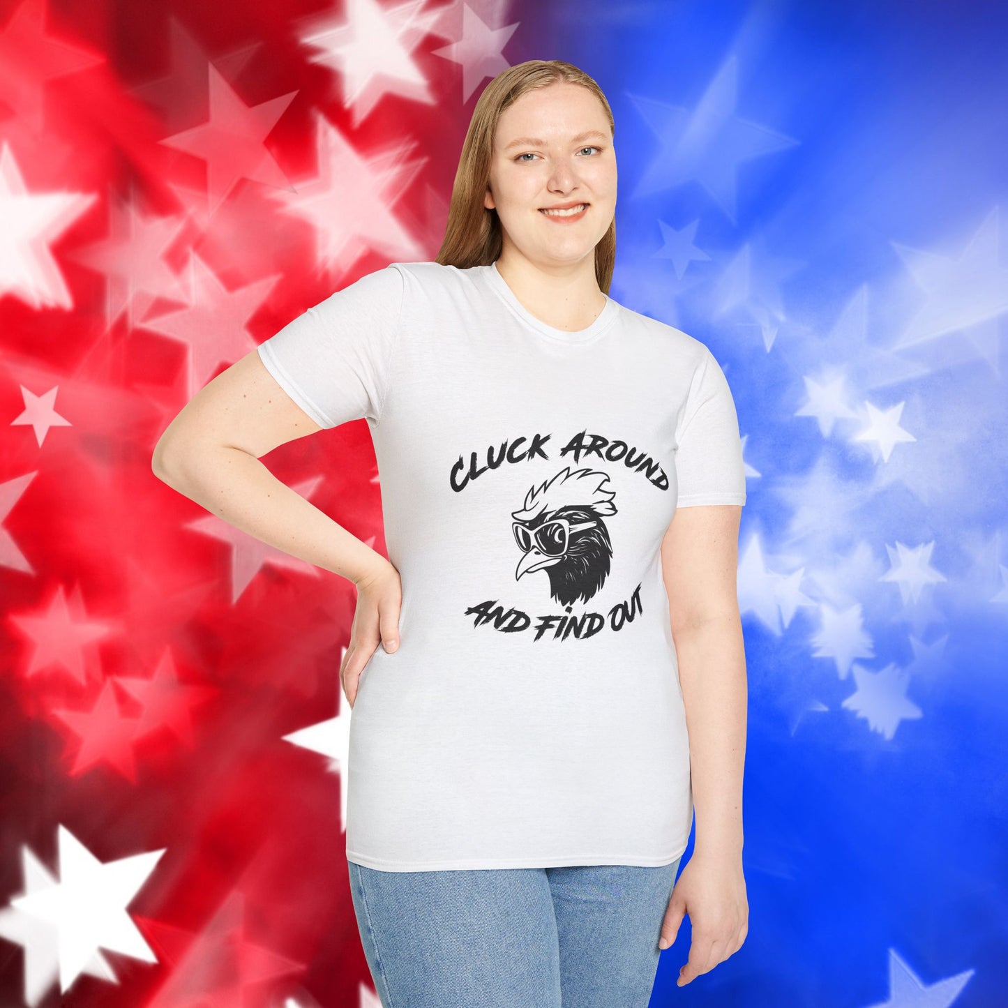 Funny Chicken Graphic T-Shirt - "Cluck Around and Find Out"