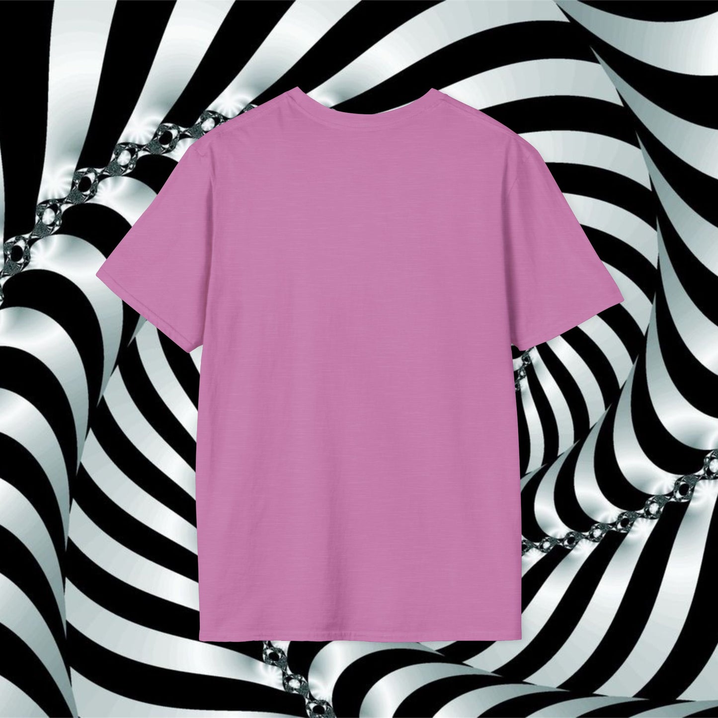 "We're All Mad Here" (Purple/Blue) Cheshire Cat Design - Unisex Softstyle T-Shirt