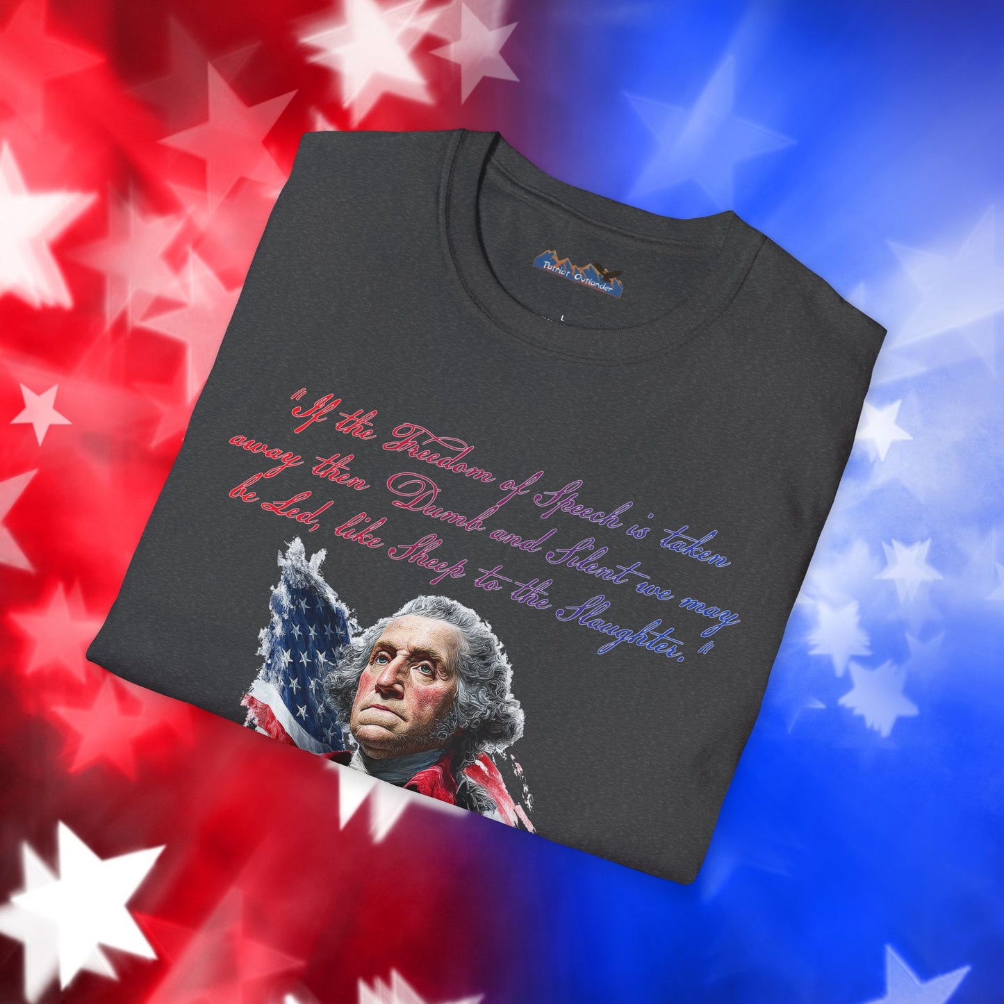 George Washington Style 1 - Independence Day - Softstyle Unisex T-Shirt