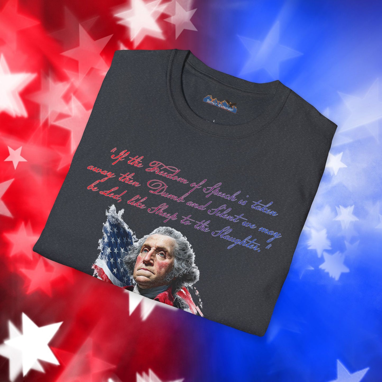 George Washington Style 1 - Independence Day - Softstyle Unisex T-Shirt