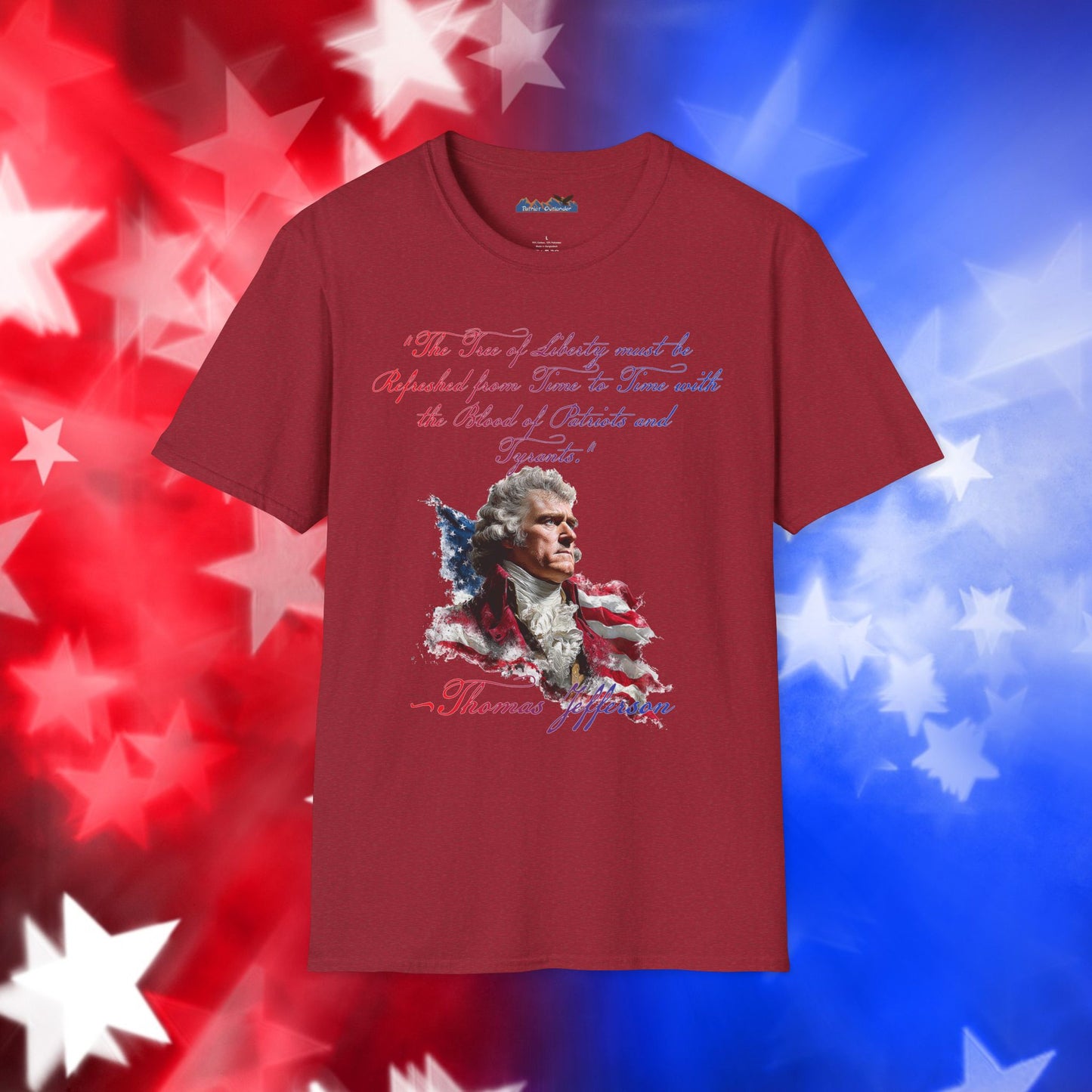 Thomas Jefferson Style 1 - Independence Day - Softstyle Unisex T-Shirt