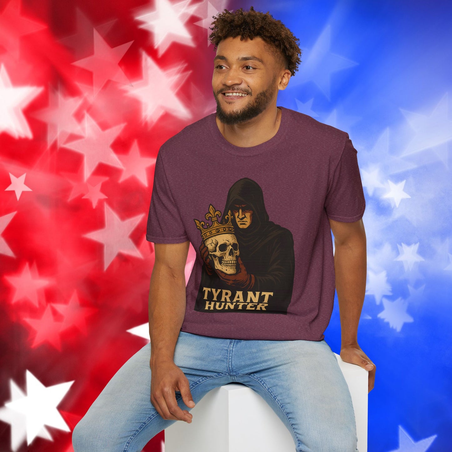"Tyrant Hunter" - Bold Graphic Unisex Softstyle Tee