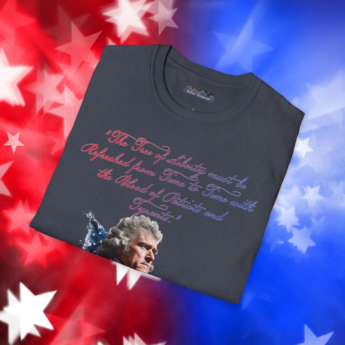 Thomas Jefferson Style 1 - Independence Day - Softstyle Unisex T-Shirt