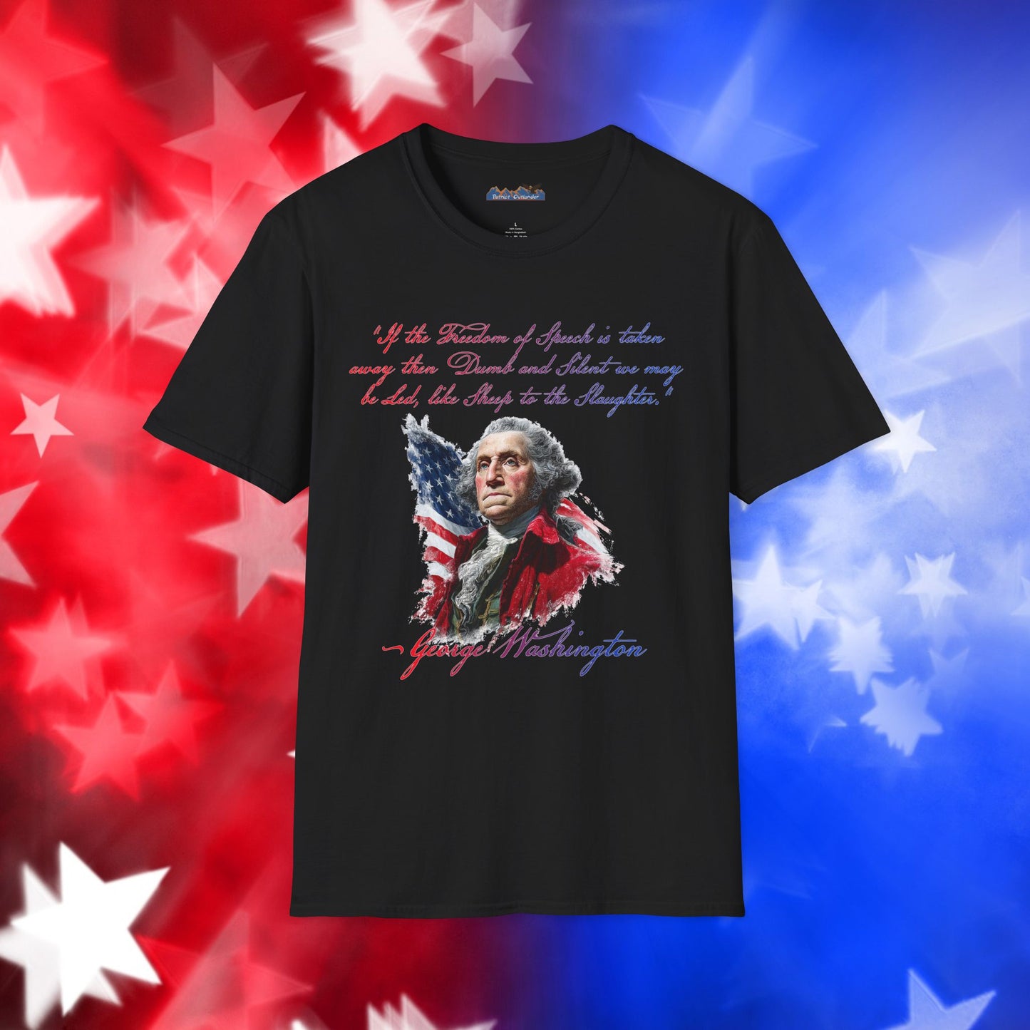 George Washington Style 1 - Independence Day - Softstyle Unisex T-Shirt