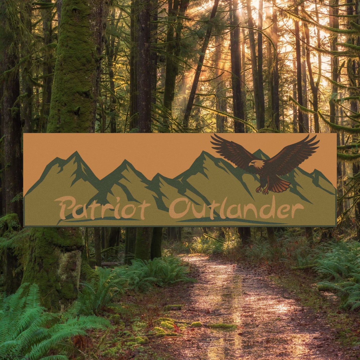 Patriot Outlander Magnet | Adventure Vibes, Nature Lover Gift, Outdoor Decor, Wilderness Road Trip, Camping Accessory
