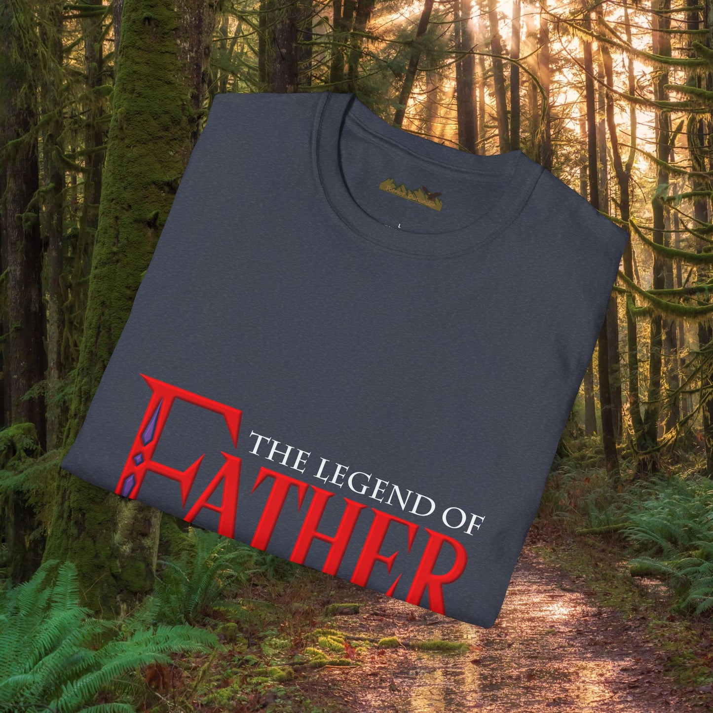 "The Legend of Father" Style 1 - Funny Softstyle Father's Day T-Shirt