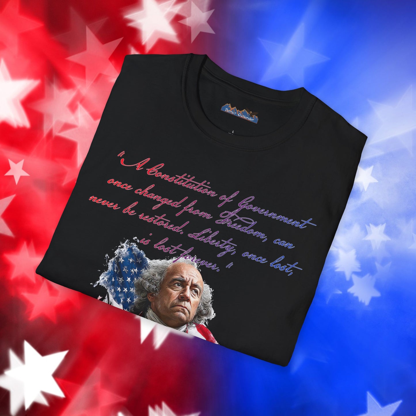 John Adams Style 1 - Independence Day - Softstyle Unisex T-Shirt