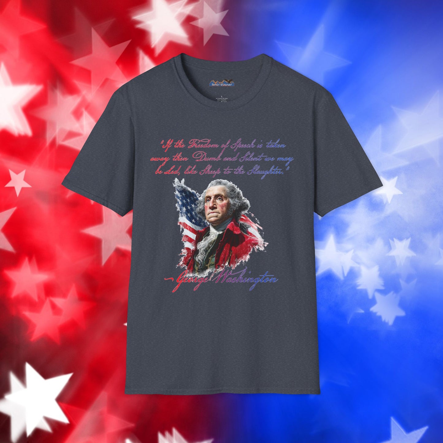 George Washington Style 1 - Independence Day - Softstyle Unisex T-Shirt
