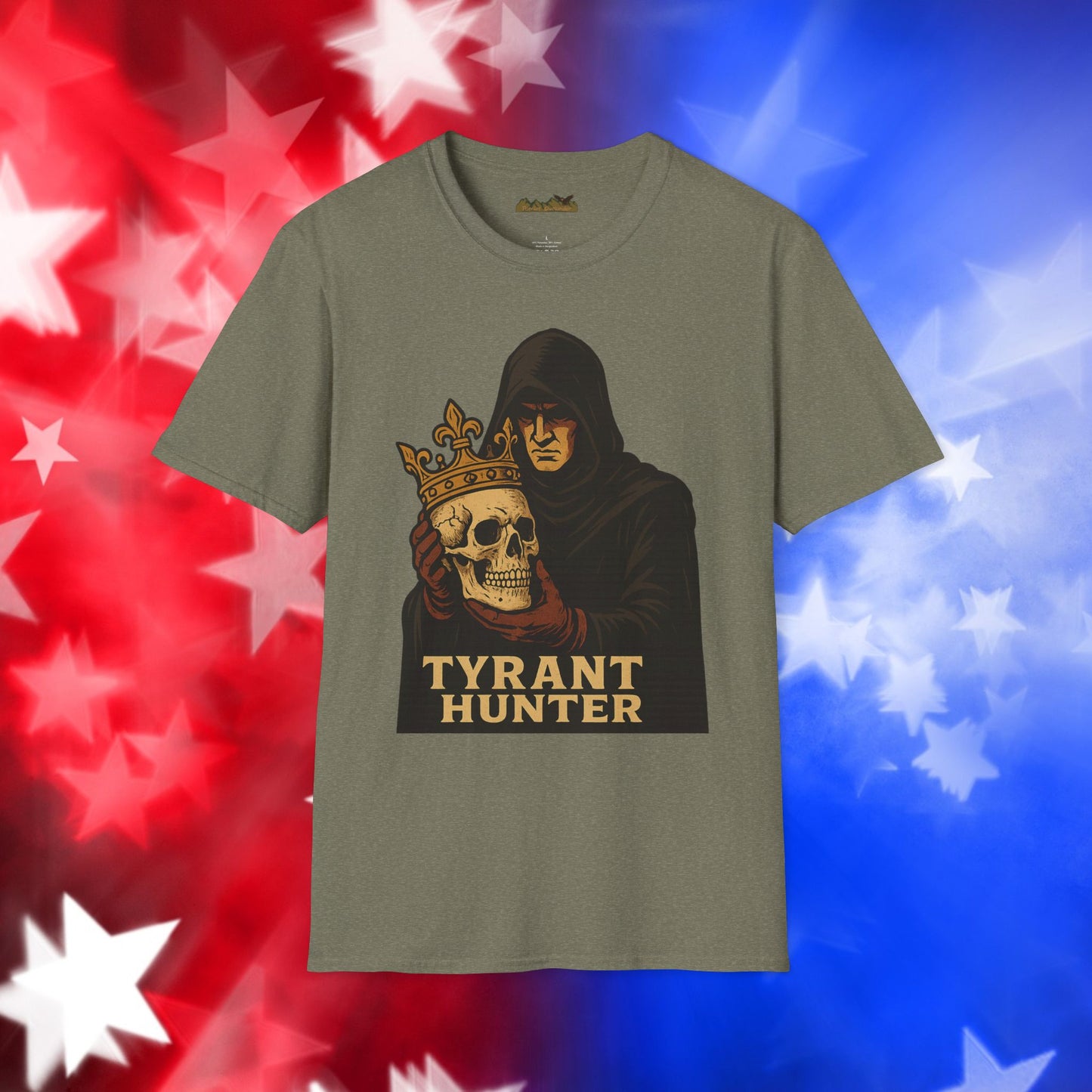 "Tyrant Hunter" - Bold Graphic Unisex Softstyle Tee