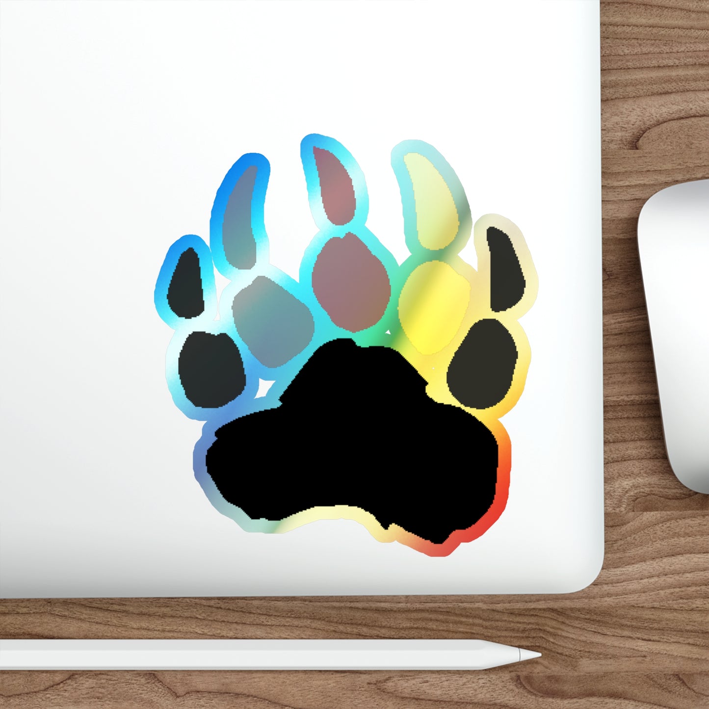 Pineland Bear Claw - Holographic Die-Cut Sticker