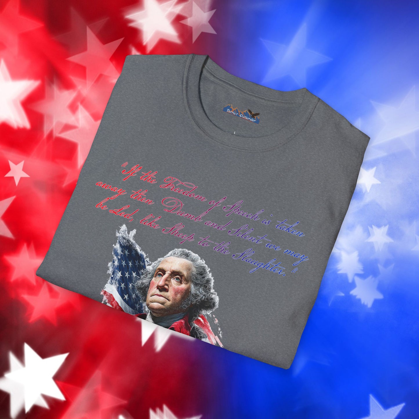 George Washington Style 1 - Independence Day - Softstyle Unisex T-Shirt