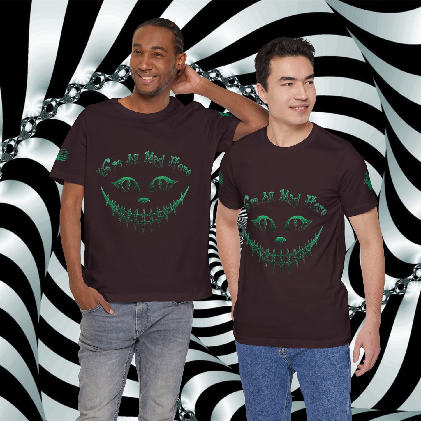 We're All Mad Here (Green) - T-Shirt