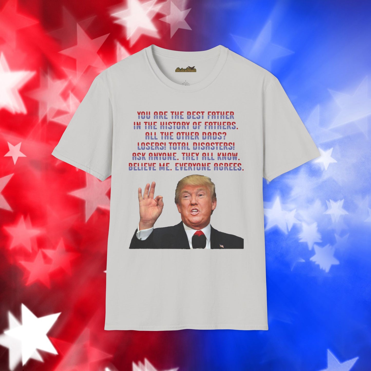 Trump Best Father - Funny Father's Day Softstyle T-Shirt