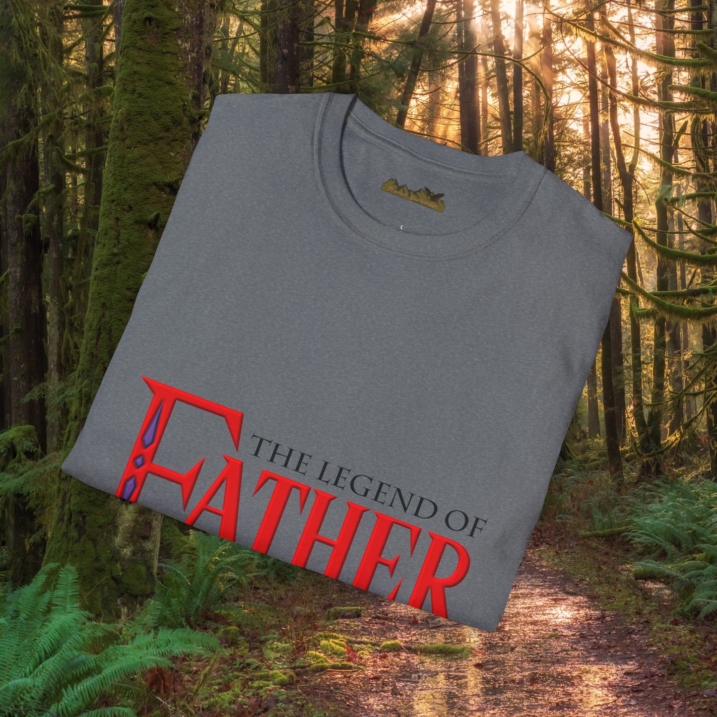 "The Legend of Father" Style 1 - Funny Softstyle Father's Day T-Shirt