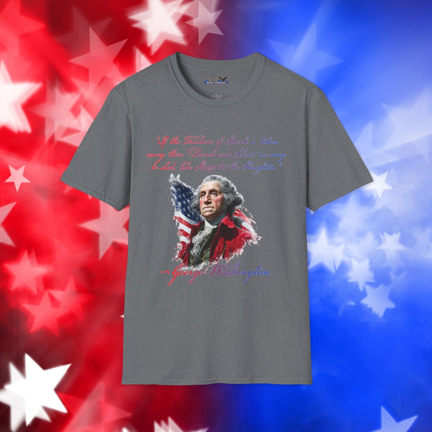 George Washington Style 1 - Independence Day - Softstyle Unisex T-Shirt