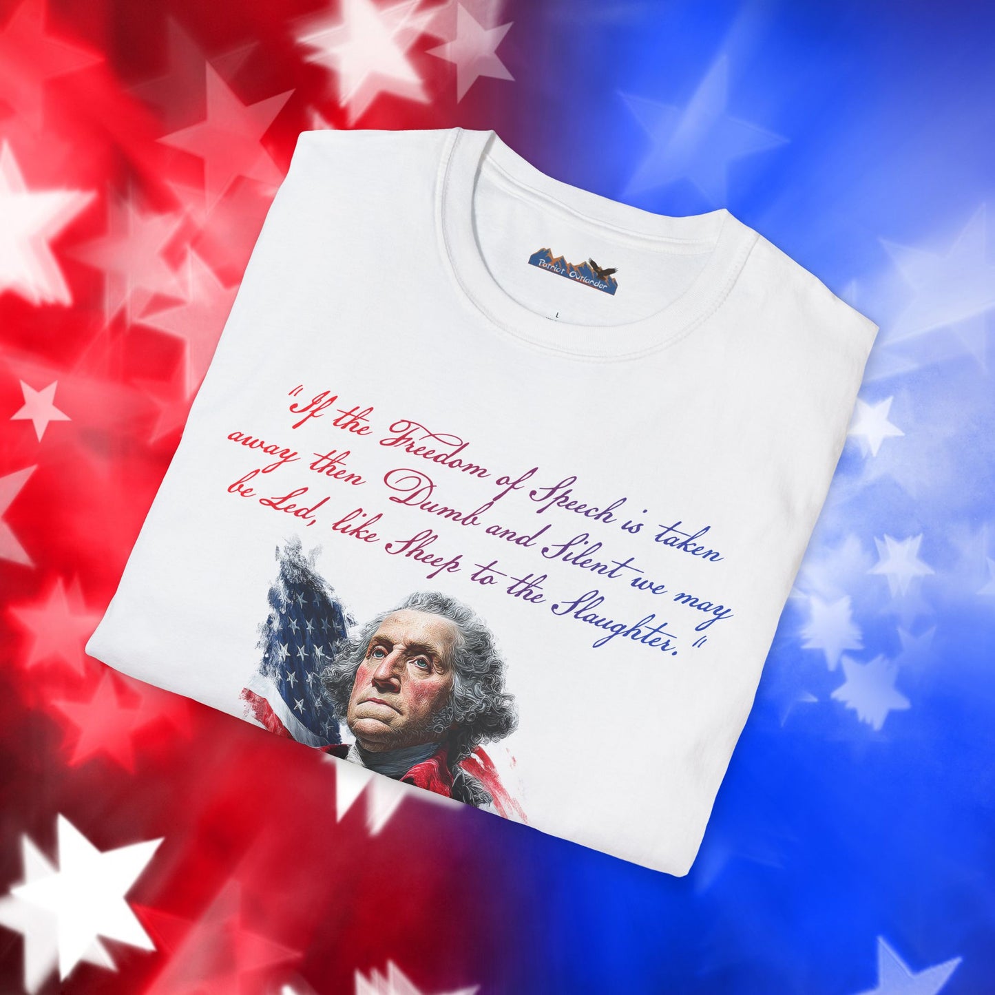 George Washington Style 1 - Independence Day - Softstyle Unisex T-Shirt