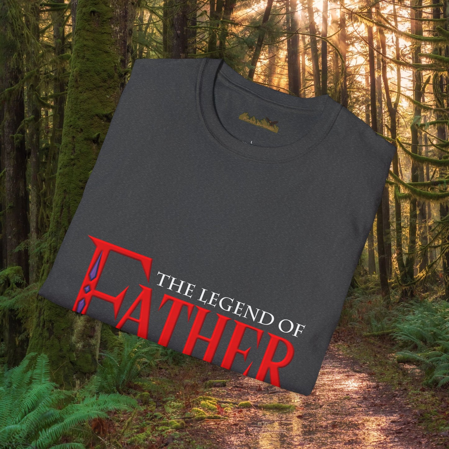 "The Legend of Father" Style 1 - Funny Softstyle Father's Day T-Shirt