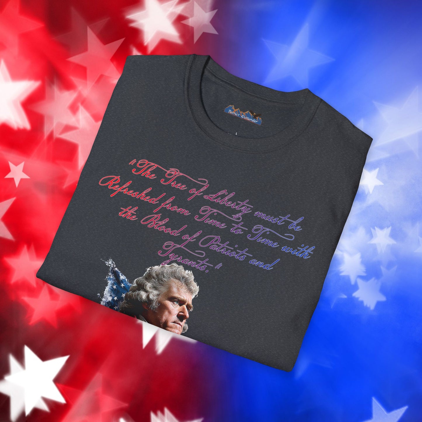 Thomas Jefferson Style 1 - Independence Day - Softstyle Unisex T-Shirt
