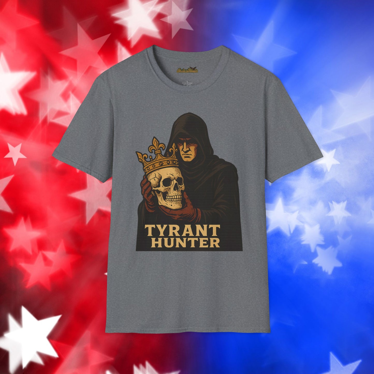 "Tyrant Hunter" - Bold Graphic Unisex Softstyle Tee
