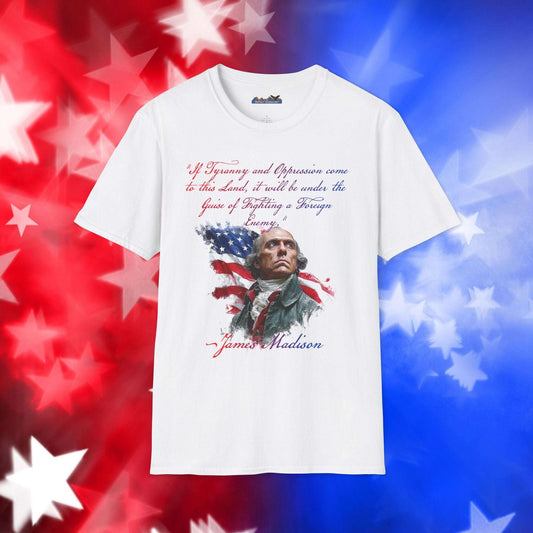 James Madison Style 1 - Independence Day - Softstyle Unisex T-Shirt