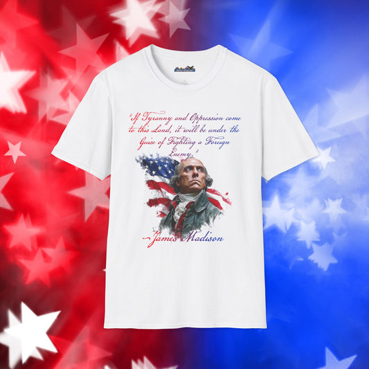 James Madison Style 1 - Independence Day - Softstyle Unisex T-Shirt