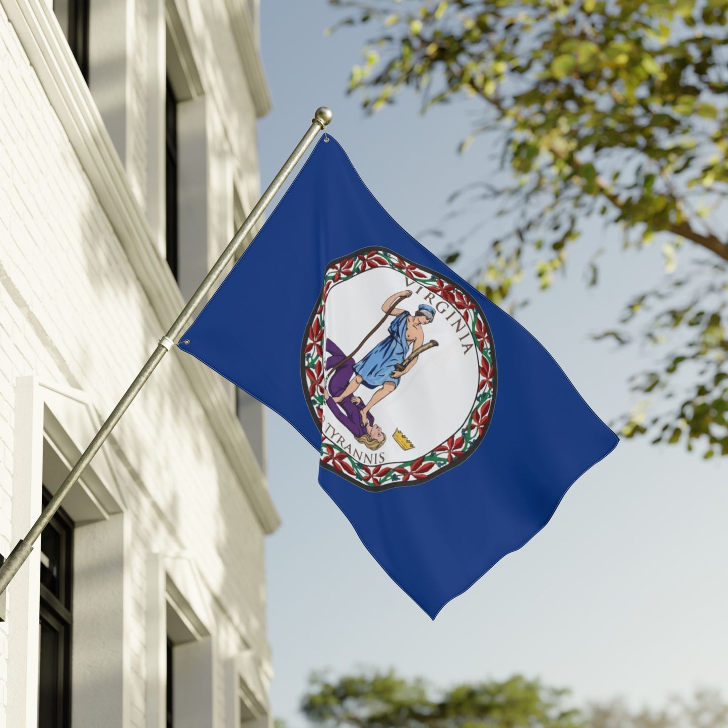 Virginia Tyrant State Seal - Double-Sided Flag