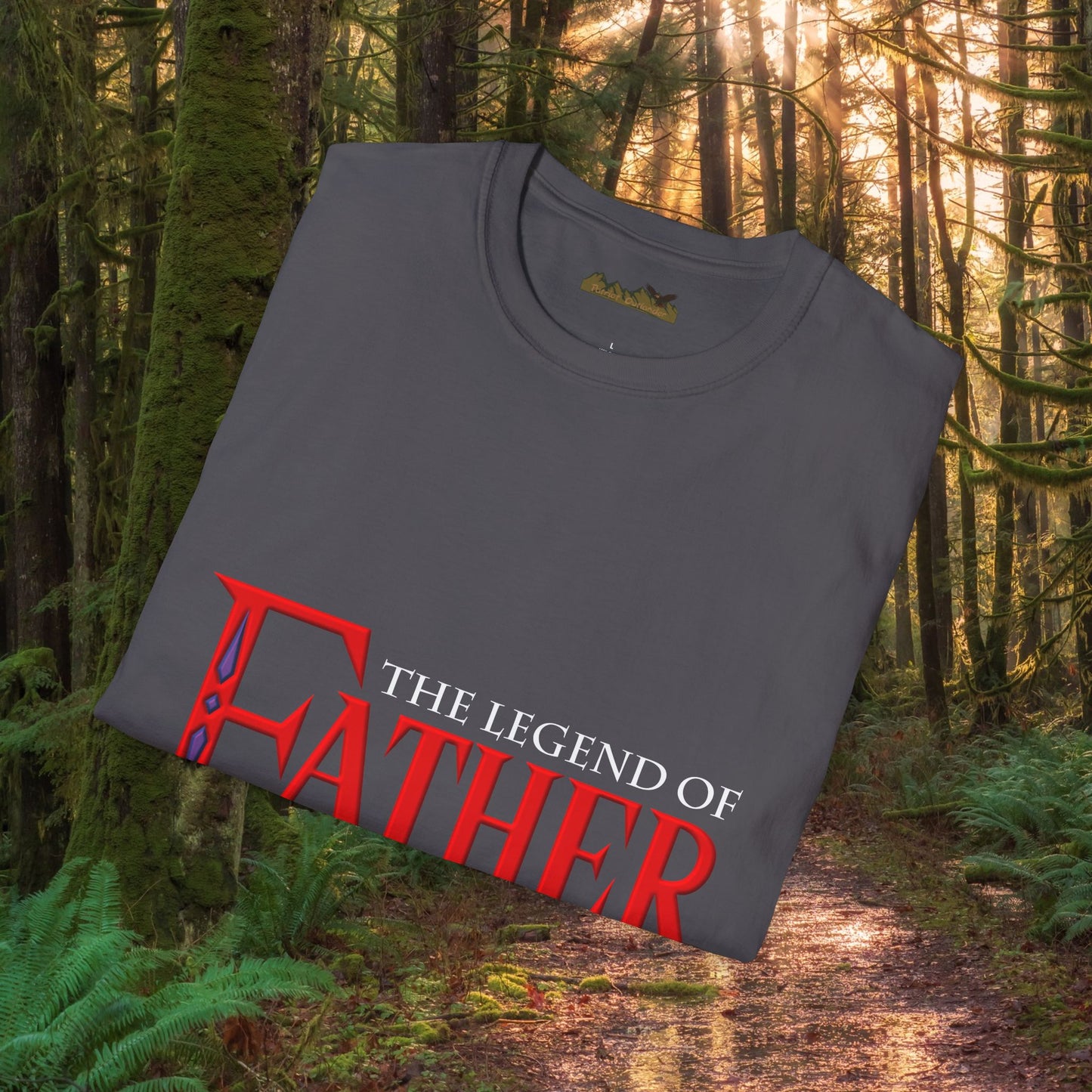 "The Legend of Father" Style 1 - Funny Softstyle Father's Day T-Shirt