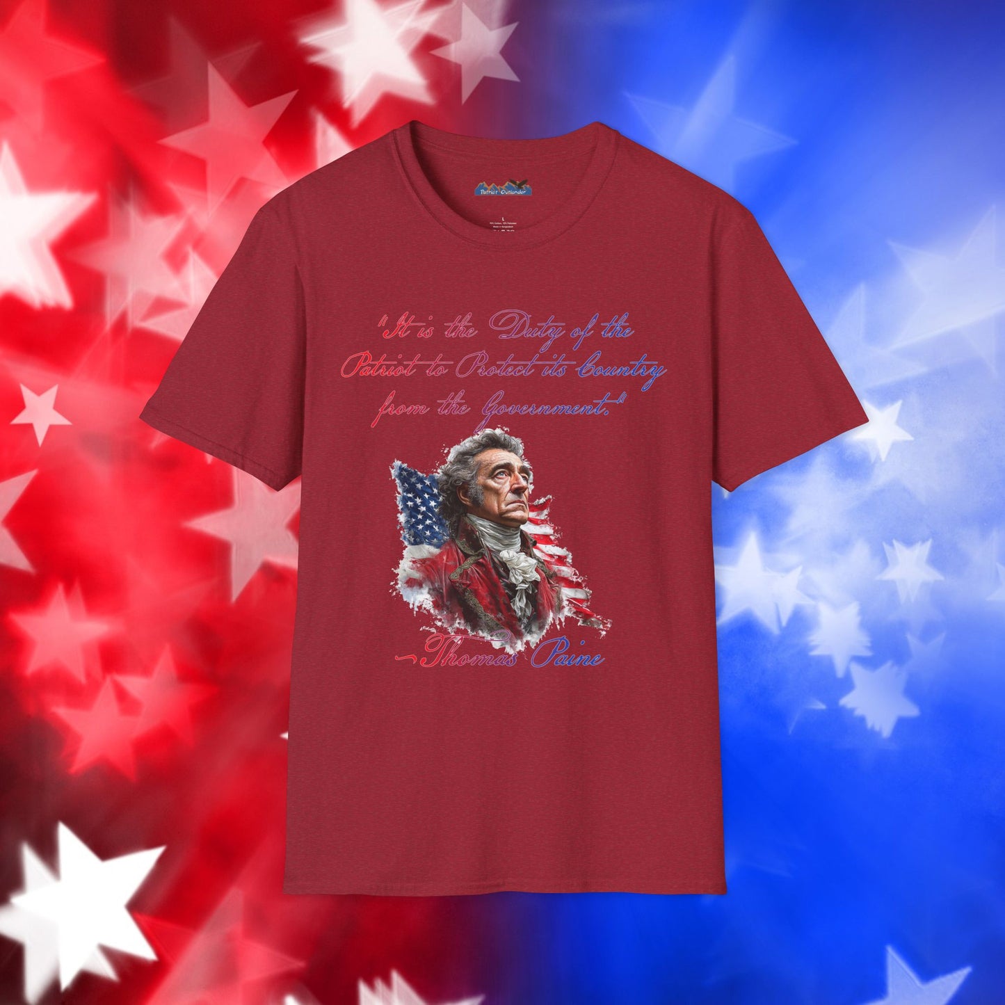 Thomas Paine Style 1 - Independence Day - Softstyle Unisex T-Shirt