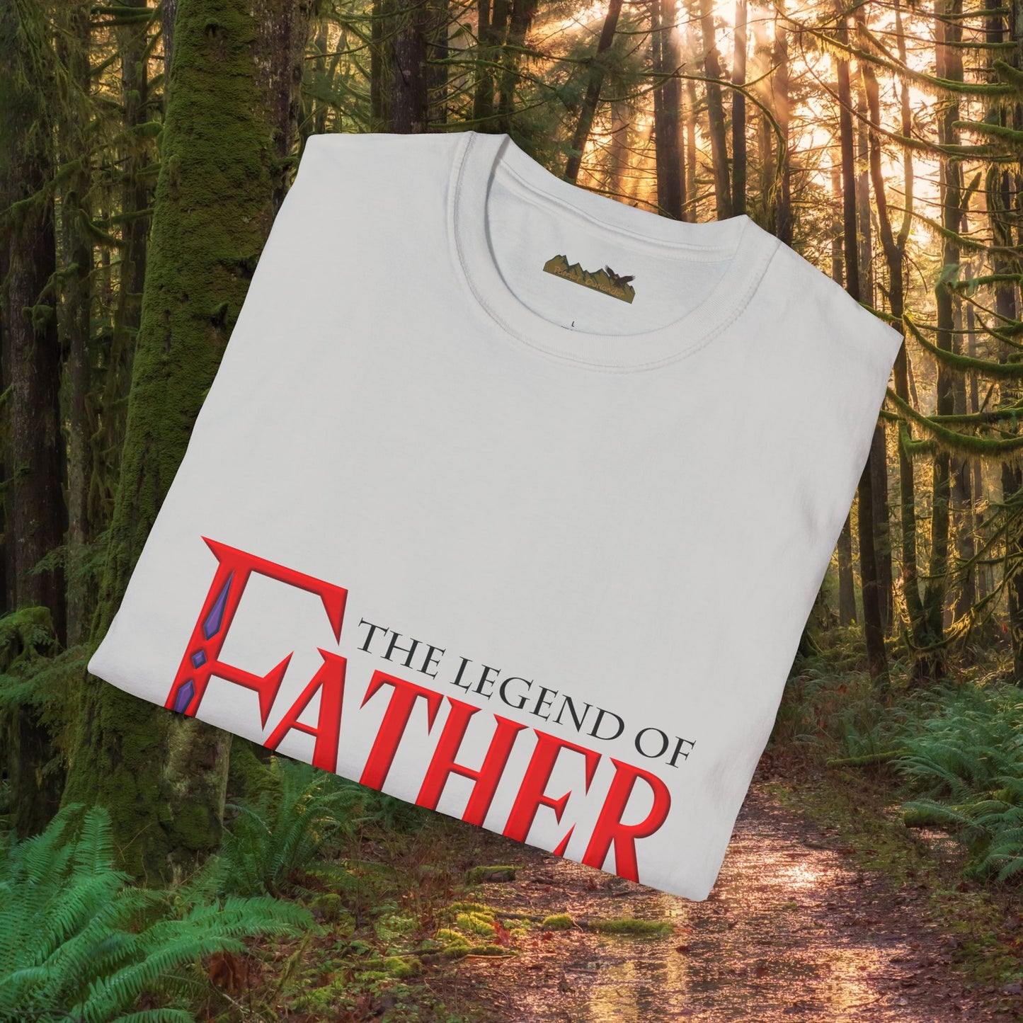 "The Legend of Father" Style 1 - Funny Softstyle Father's Day T-Shirt