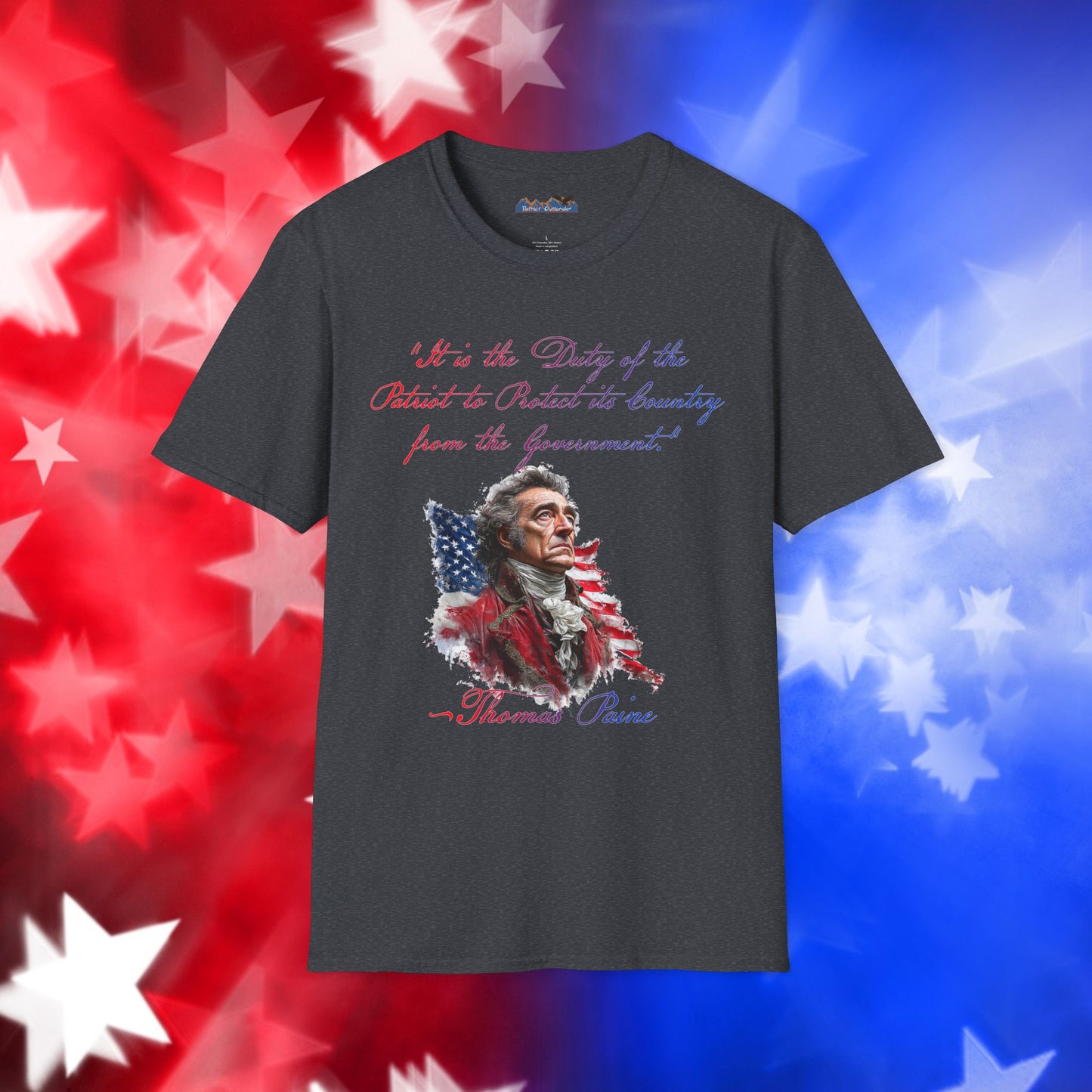 Thomas Paine Style 1 - Independence Day - Softstyle Unisex T-Shirt