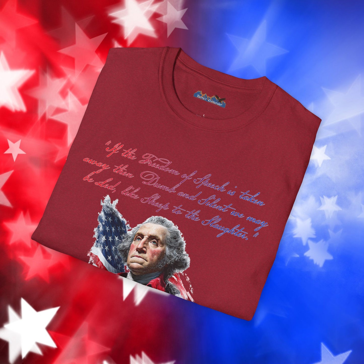 George Washington Style 1 - Independence Day - Softstyle Unisex T-Shirt