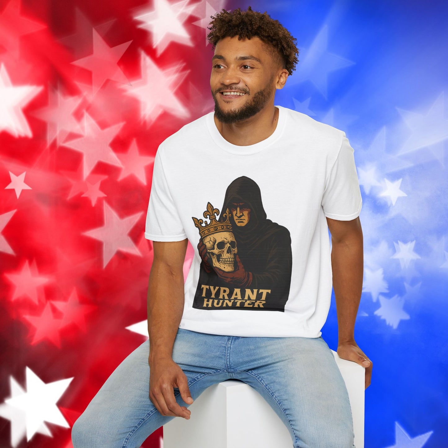 "Tyrant Hunter" - Bold Graphic Unisex Softstyle Tee