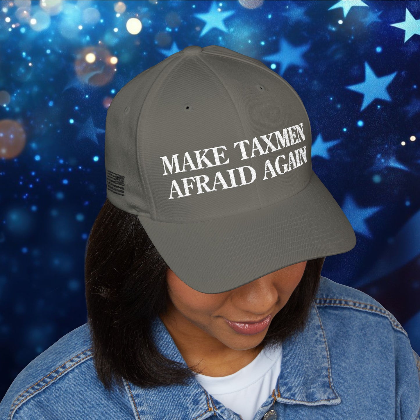 "Make Taxmen Afraid Again" - Bold Embroidered Structured Hat