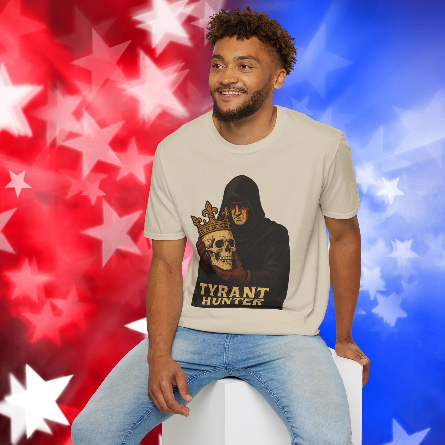 "Tyrant Hunter" - Bold Graphic Unisex Softstyle Tee