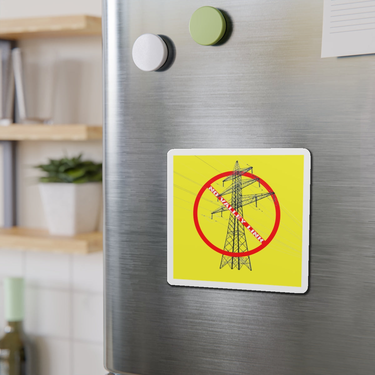 No Valley Link - Die-Cut Magnet