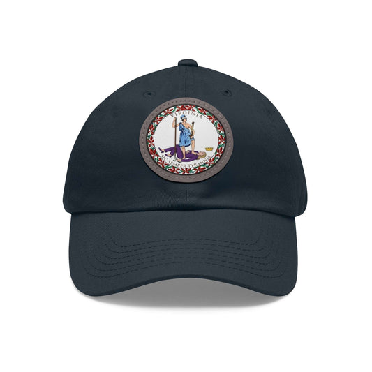 Navy blue cap with a tyrant emblem on a white background