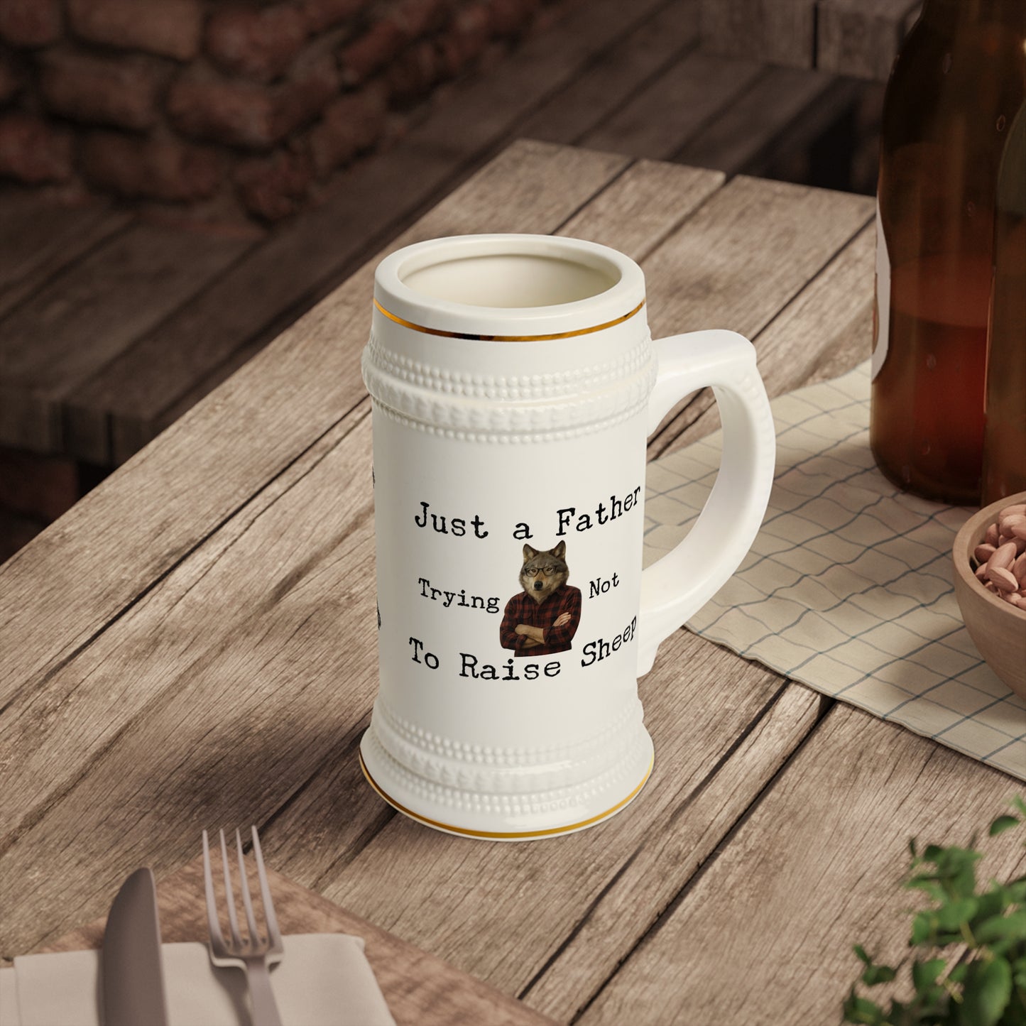 "Just a Father" - Funny Beer Stein Mug