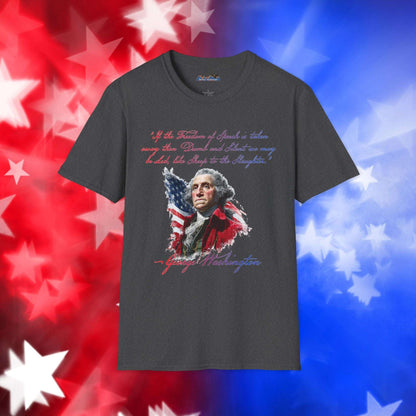 George Washington Style 1 - Independence Day - Softstyle Unisex T-Shirt