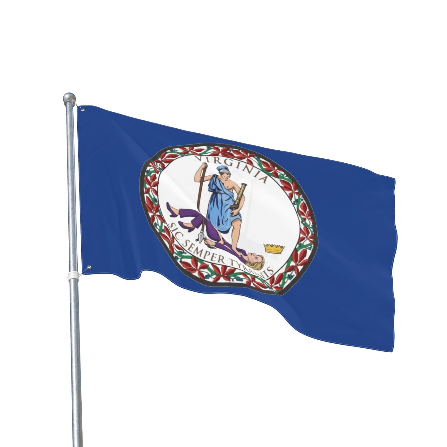 Virginia Tyrant State Seal - Double-Sided Flag