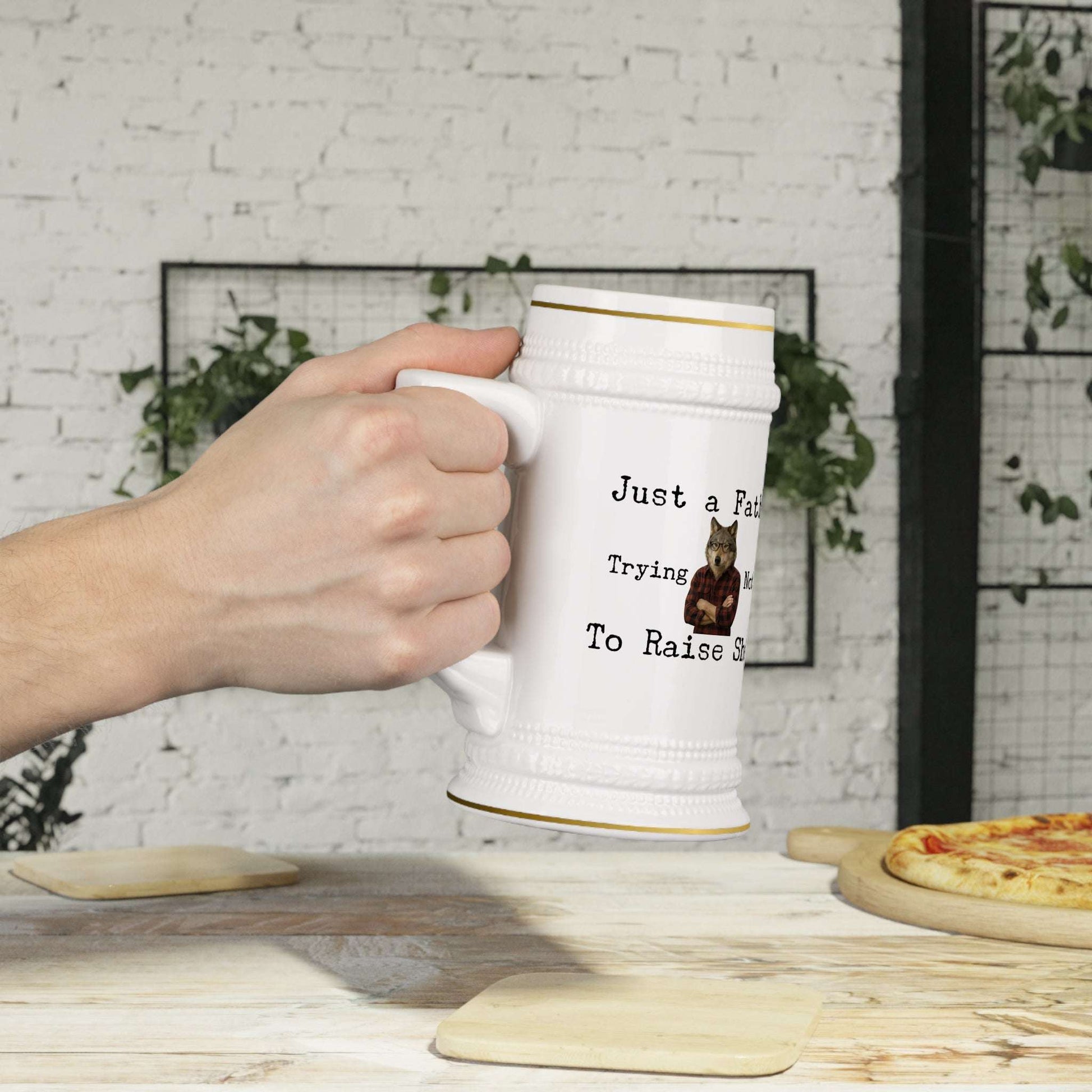 "Just a Father" - Funny Beer Stein Mug