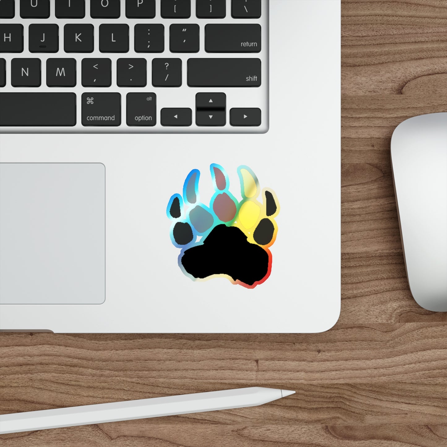 Pineland Bear Claw - Holographic Die-Cut Sticker