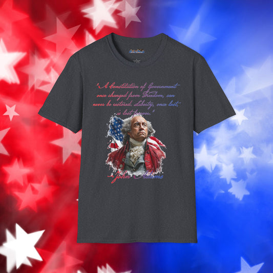 John Adams Style 1 - Independence Day - Softstyle Unisex T-Shirt